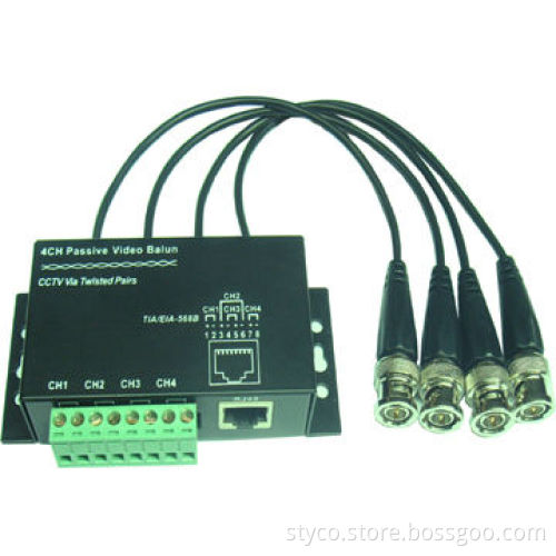 8-channel Passive Video Balun, Video Transmission